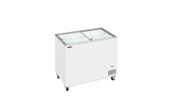 Tefcold IC301SC Sliding Flat Glass Lid Chest Freezer 65L