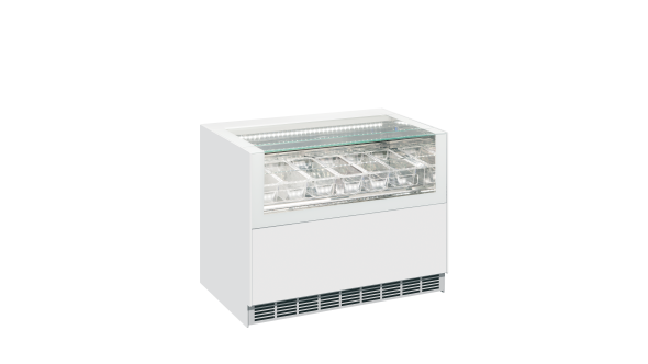 ISA ONESHOW FREE REGULAR Ventilated Scoop Ice Cream Display 244L