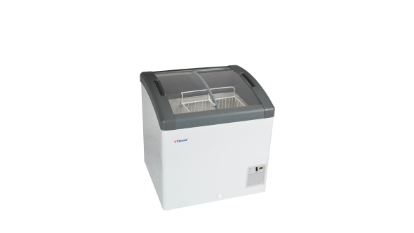Elcold FOCUS 73 Sliding Curved Glass Lid Chest Freezer 47L