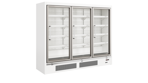 Tefcold Galaxy+ GPF3D White Glass Door Freezer 488L