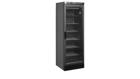 Tefcold UFSC371G Black Glass Door Display Freezer 100L