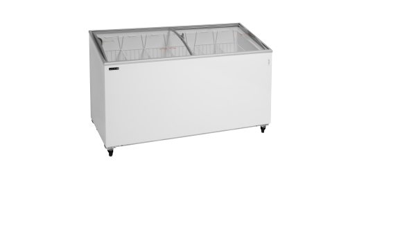 Tefcold IC500SCEB Sliding Curved Glass Lid Chest Freezer 85L