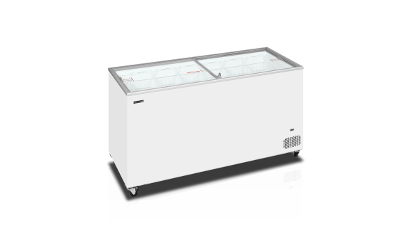 Tefcold IC501SC Sliding Flat Glass Lid Chest Freezer 90L