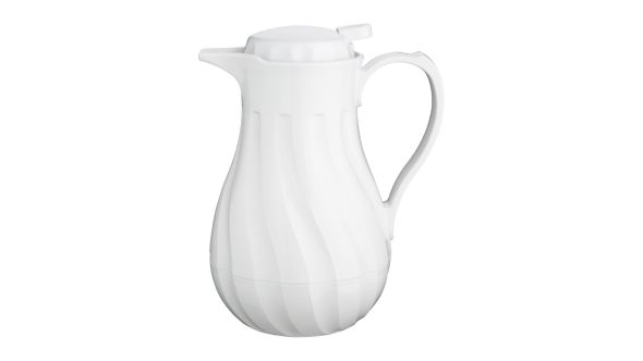 Olympia Insulated Swirl Jug White 1.2Ltr VSW-42W