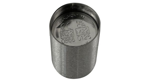 Beaumont Stainless Steel Thimble Measure CE Marked 35.5ml 3188SV