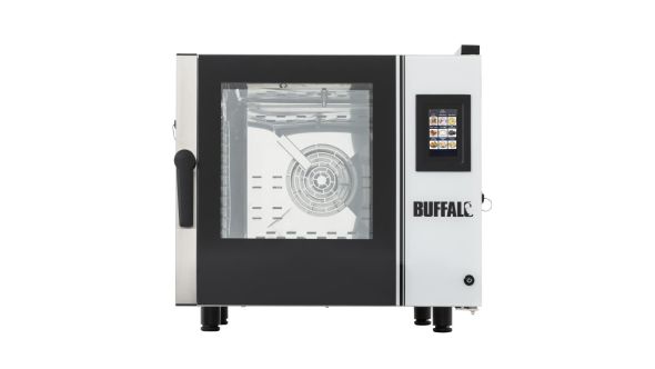 Buffalo Smart Touchscreen Compact Combi Oven 6 x GN 1/1 with Installation Kit