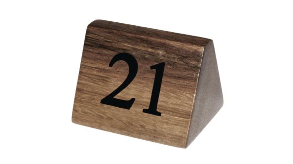 Olympia Wooden Table Number Signs Numbers 21-30 (10 Pack) HO09806A