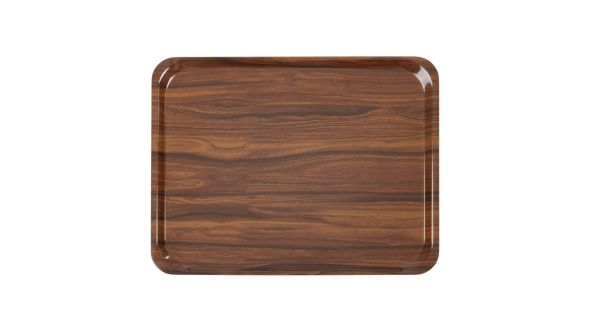 Cambro Capri Melamine Rectangular Trays Walnut 360x460mm (24 Pack) CA3646E76