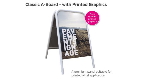 Classic A-Board with Printed Graphic Panel