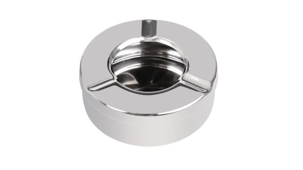 Olympia Stainless Steel Windproof Ashtray 90mm (6 Pack) TW-III Z1