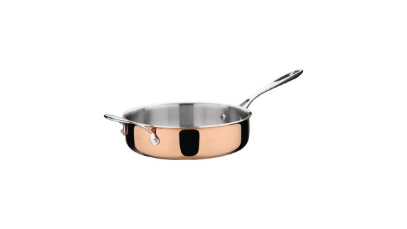 Vogue Copper Tri-Wall Sauté Pan 24cm