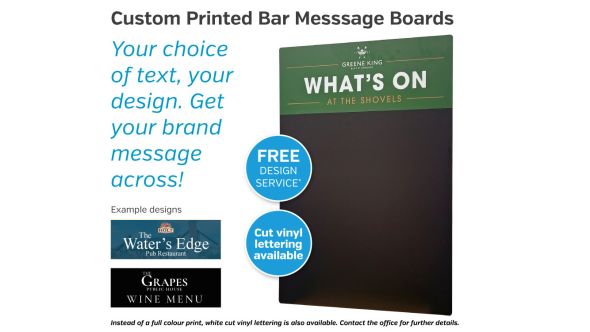 Custom Printed Bar Message Boards