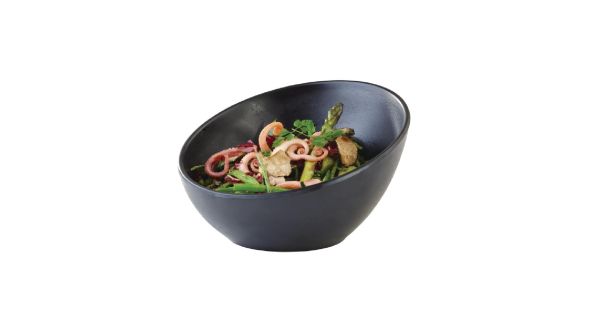 APS Zen Melamine Round Sloped Bowl Black 300ml 84353