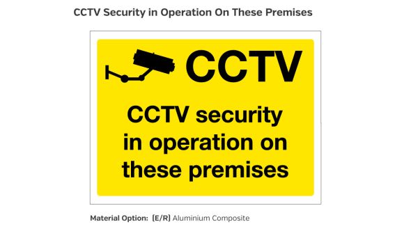 CCTV Security in Operation on These Premises Notice