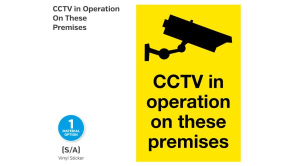 CCTV in Operation on these premises notice CP0209