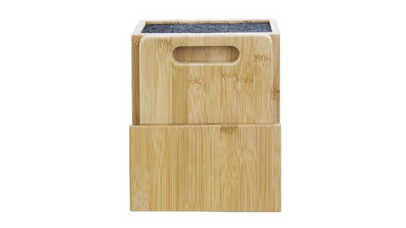 Vogue Wooden Universal Knife Block and Chopping Board