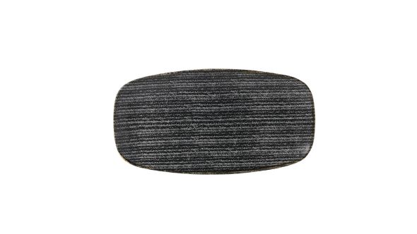 Churchill Studio Prints Homespun Rectangular Plates Charcoal 355mm (6 Pack) SPCBXO141