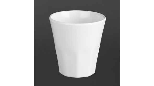 Olympia Kristallon Melamine Plastic Tumblers White 290ml (6 Pack) C-2165