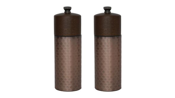 Olympia Copper Wood Salt and Pepper Mill Set (2 Pack) YLSP-2320PS-008