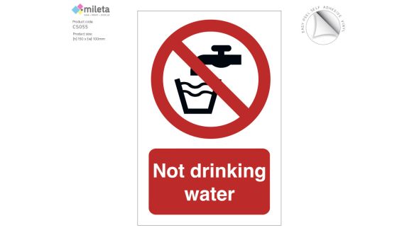 Not Drinking Water Notice