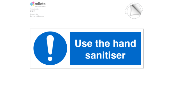Use The Hand Sanitiser - Vinyl Sticker