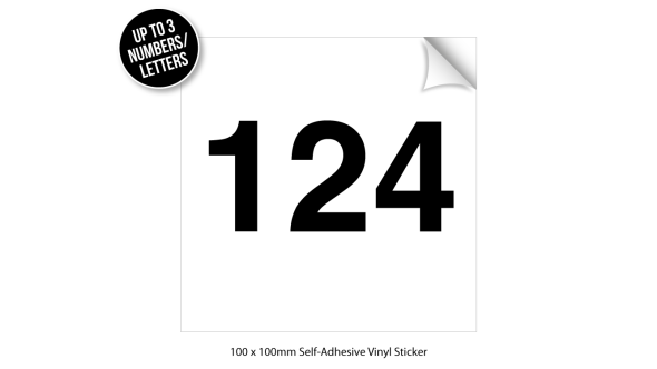 Fridge & Freezer Letter and Number Vinyl Sticker