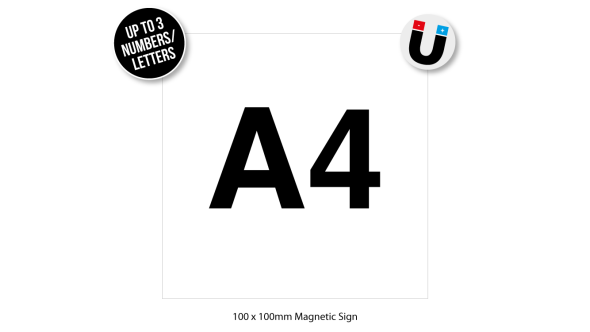 Magnetic Fridge & Freezer Letters & Numbers Sign