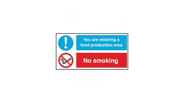 CS139 - Food Production Area / No Smoking Notice
