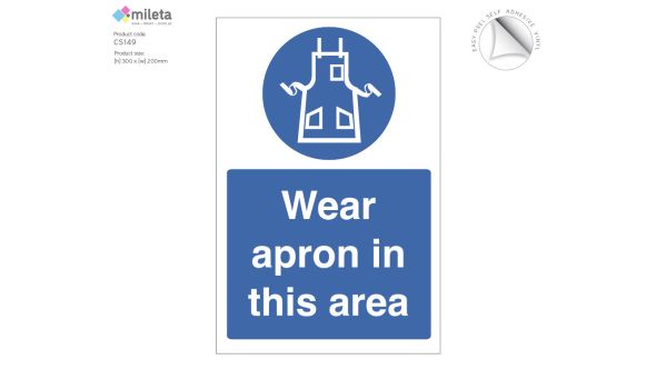 Wear Apron in this Area Notice