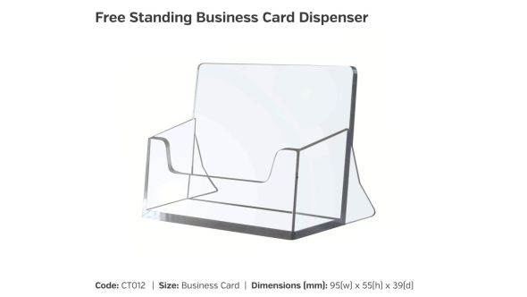 Freestanding Business Card Dispenser