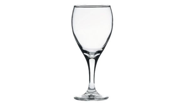 Libbey Teardrop Wine Goblets 350ml CE Marked at 250ml (12 Pack) 04-12-324