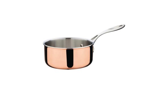 Vogue Copper Tri-Wall Saucepan 160mm