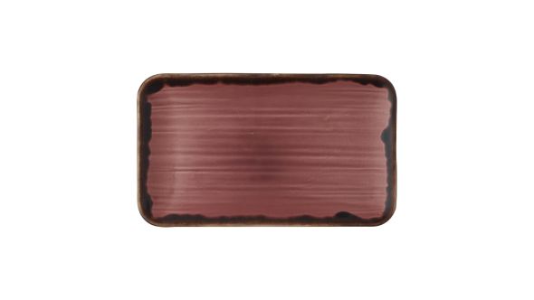 Dudson Harvest Plum Organic Rectangular Plates 270x160mm (12 Pack) HVPLDOB11