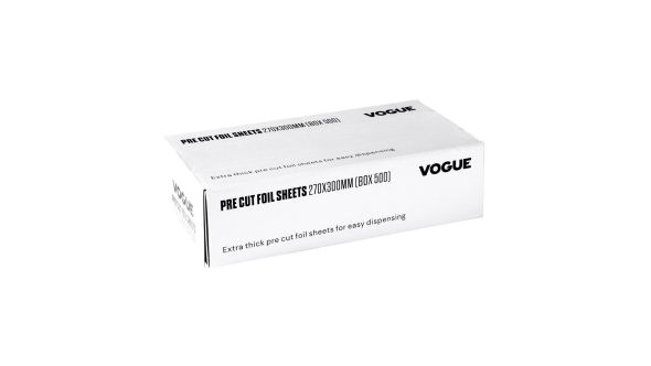 Vogue Aluminium Foil Sheets 270x300mm (500 pack)