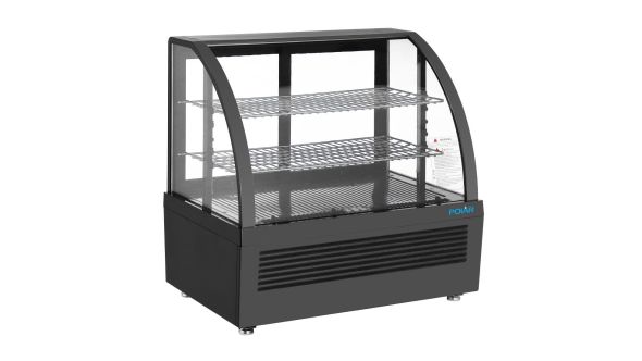 Polar C-Series Countertop Display Fridge Black 100Ltr