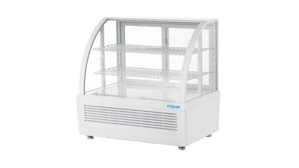 Polar C-Series Countertop Display Fridge White 100Ltr