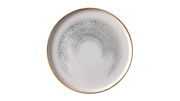 Churchill Homespun Accents Walled Plates Jasper Grey 260mm (6 Pack) HAJGWP261