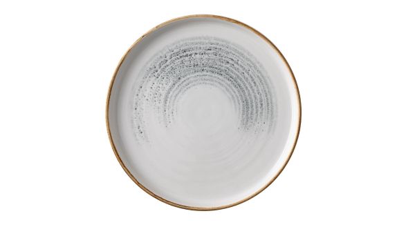 Churchill Homespun Accents Jasper Grey Walled Plates 220mm (6 Pack) HAJGWP211