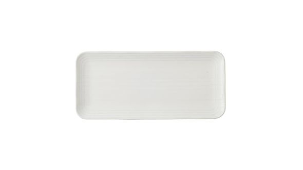 Dudson Harvest Norse White Organic Coupe Rect Platter 350 x 159mm (6 Pack) NOWHDOB21