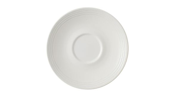 Dudson Harvest Norse White Cappuccino Saucers 159mm (12 Pack) NOWHCSS 1
