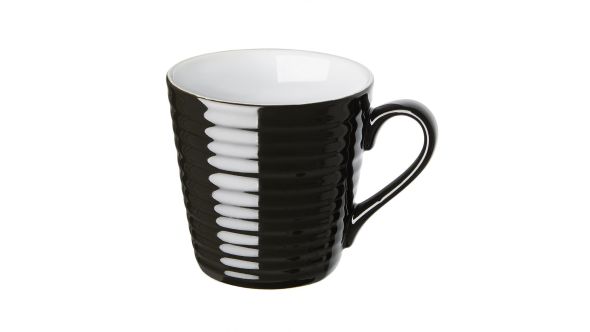 Olympia Cafe Aroma Mugs Black 340ml (6 Pack) CU959