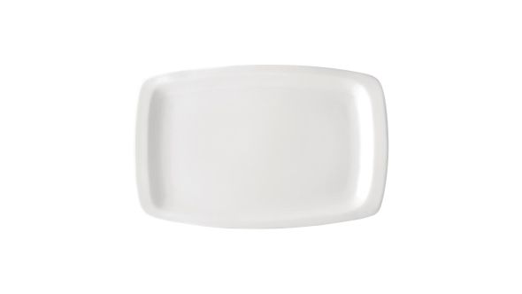 Utopia Titan Rectangular Plates White 230x 360mm (12 Pack)