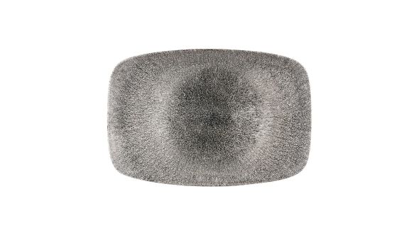 Churchill Studio Prints Raku Rectangular Plates Quartz Black 245 x 355mm (6 Pack) RKBQXP141