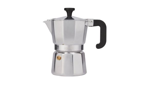 La Cafetière Venice Three Cup Espresso Maker Gift Set LCVEN3CPSIL