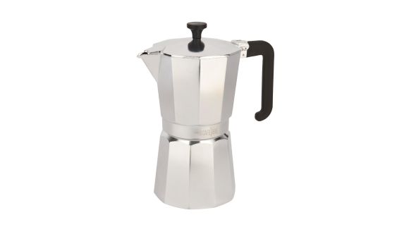 La Cafetière Venice Nine Cup Espresso Maker Gift Set LCVEN9CPSIL
