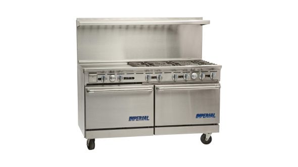 Imperial IR6G24 6 Burner, Griddle & Oven Range