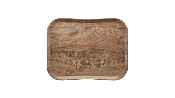 Cambro Versatray PE Rectangular Non-Slip Trays Wood Effect 330x430mm (12 Pack) VTC3343TNSF89