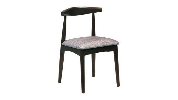Everyday Austin Dining Chair Dark Walnut with Helbeck Charcoal Seat (2 Pack) CX435