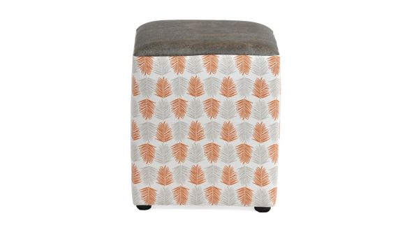 Everyday Alfresco Cube Ash Stool Mandarin (2 Pack) CX455