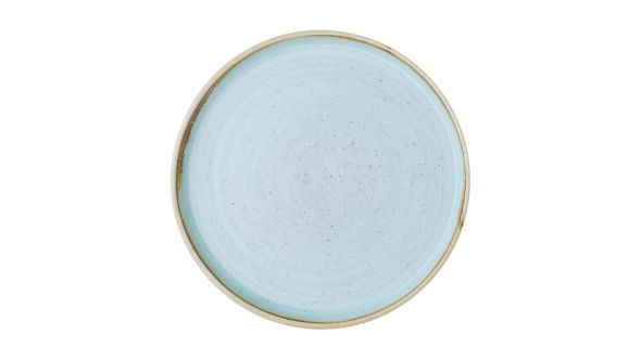 Churchill Stonecast Walled Plates Duck Egg 220mm (6 Pack) SDESWP211